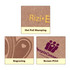 A wooden clipboard featuring various decorative techniques, including hot foil stamping, engraving, and screen printing.