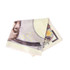A beach towel featuring vibrant colours and a detailed graphic design, folded neatly with an intricate pattern.