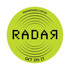 A round green mouse mat featuring a logo with dots and sound wave patterns.