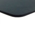 A black rubber sponge mouse mat with rounded edges, featuring a smooth texture and a thin profile.