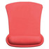 A red gel mouse mat shaped like a top hat, featuring a comfortable wrist pad. Includes a logo.