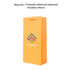 An orange paper bag designed for wine bottles, featuring handles and a logo. Measures 175mm x 360mm x 85mm.
