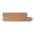 A single bottle portable wine box in brown cardboard with a tab closure and an area for a logo.