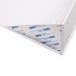 A foldable magnetic box in white with a 3M adhesive backing visible on the inside corner.