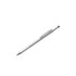 A silver multi-function pen with a sleek design and a black writing tip. It features a branding logo on the body.