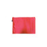 A vibrant orange Zip Bag with a textured surface, featuring a zip closure and a branding logo.
