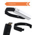 A multifunctional smart band in black with a silver charging port and a sleek design. It features a logo on the strap.