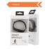 Packaging for a black multifunctional smart band with a logo, designed for health management.