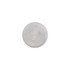 A clear, round custom-shaped mirror phone pop holder with a smooth surface and a central indent.