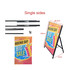 A metal A-frame sign set featuring vibrant colours, with single-sided display components and assembly hardware included.