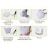Instructions for assembling an inflatable one-seat sofa, featuring steps for inflating and securing the PVC cover.