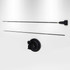 A rectangle suction cup flag in black with flexible rods for attachment. It includes a suction cup for securing.