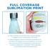 A drink bottle featuring a vibrant fish design, made of stainless steel with a double wall, and a logo on the cap.