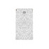 A full colour printed pouch featuring a grey decorative pattern and a logo at the top.