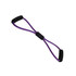 A purple Figure 8 resistance band with black handles. It features a central grip section.