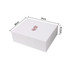A medium foldable magnetic box in white with dimensions 31cm x 26cm x 10.5cm, featuring a logo.