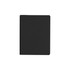 A black PU sticky notes memo holder with a sleek, minimalist design. Features a smooth finish and includes a logo.