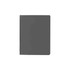 A grey PU sticky notes memo holder with a smooth finish, featuring rounded corners and a minimalistic design.