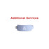 A light blue disposable PVC wristband featuring an RFID symbol and a logo.