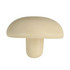 A cream-coloured mushroom-shaped stress reliever. It features a smooth surface and simple design.