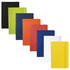 A collection of Notebook journals in black, green, blue, orange, red, navy, white, and yellow with a branding logo.