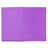 A Colour Pop JournalBook featuring a vibrant purple interior with a black cover and a logo.