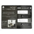 A hard cover notebook with a sleek design, featuring a dark colour scheme and a branding logo on the front.