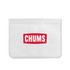 A white PEVA reusable food storage bag with a red logo on the front, featuring a zip closure.