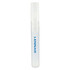 A 10ml sanitiser spray bottle in clear plastic with a white spray nozzle and a logo on the front.