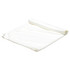 A white cooling towel rolled partially, featuring a textured fabric suitable for leisure and outdoor activities.