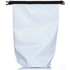 A 10L dry bag in light blue, featuring a black zip closure and branding on the front.