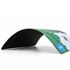 A mouse mat featuring a vibrant green design and a black rubber underside, measuring 230mm by 190mm.