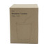 A drink bottle in a cardboard box featuring a tumbler design, with a straw, in a neutral colour.