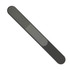 A black Paris nail file featuring a smooth and textured surface for nail care. It includes a logo.