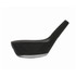 A black stress golf club head with a silver base and textured surface. It has a sleek, ergonomic design.