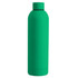 A drink bottle in a vibrant green colour with a sleek, matte finish and a screw-on lid.