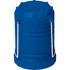 A blue Mini COB Pop Up Lantern with a handle, featuring a cylindrical design and textured surface.