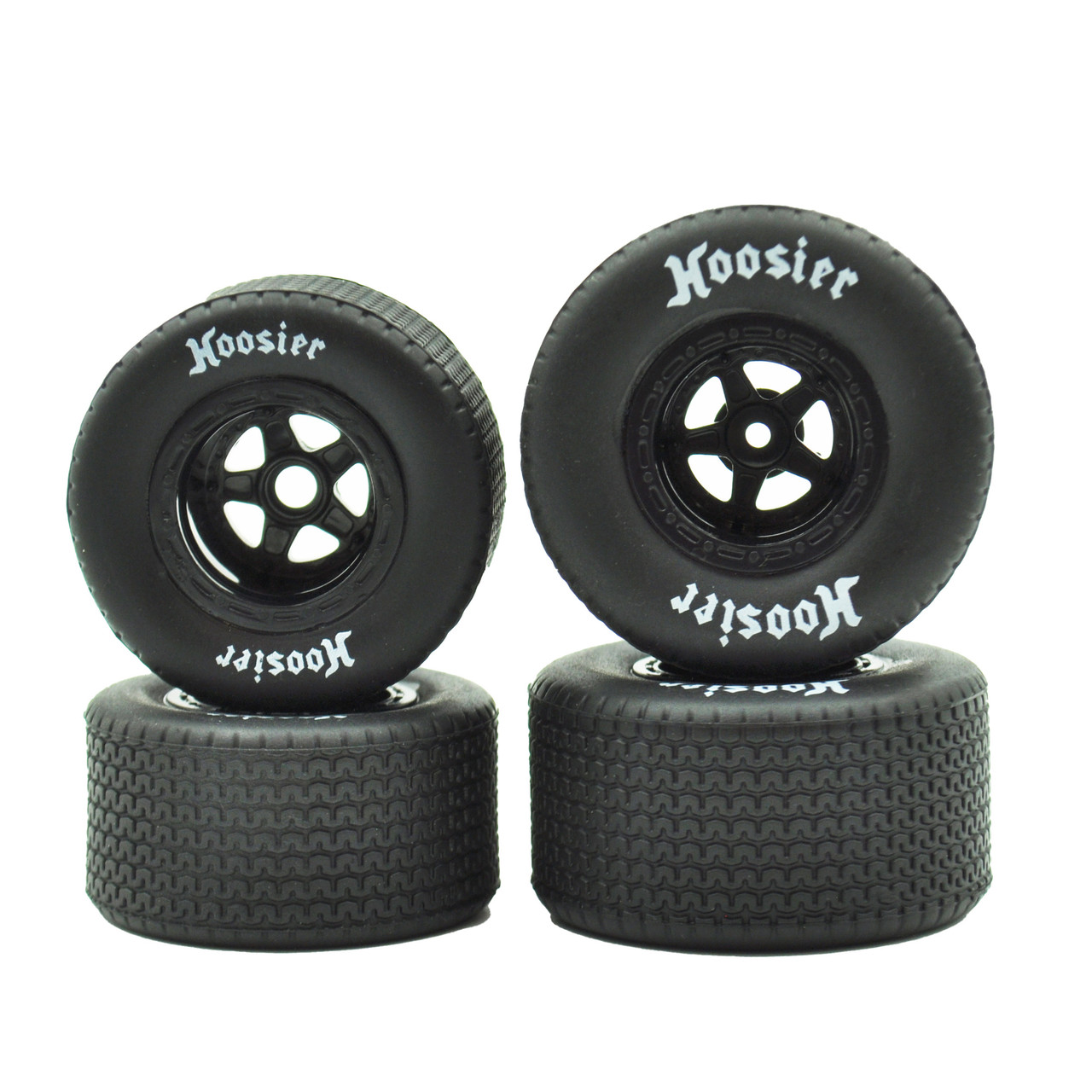 FR/RR Tires & Wheels, Black, 1/18 EDM (4) – image 1