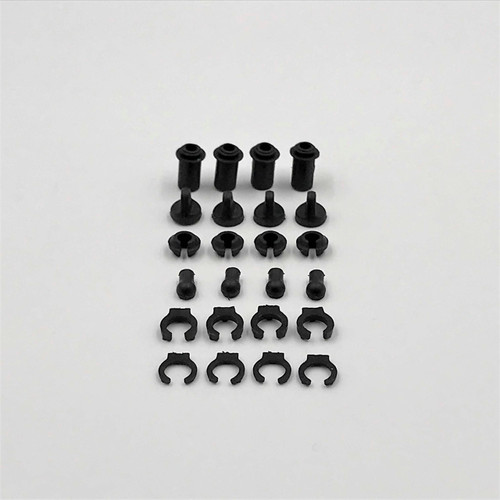 Shock Plastic Parts, 1/18 Mid, Spr, EDM, LM (4)