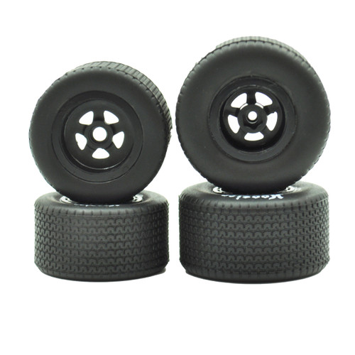 FR/RR Tires & Wheels, Black, 1/18 EDM (4) – image 2
