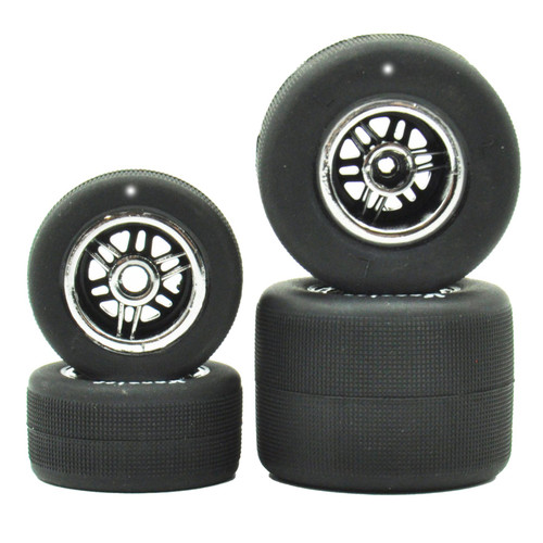 FR/RR Soft Tires & Chrome Wheels, 1/18 Asphalt Sprint Car (4) – image 2