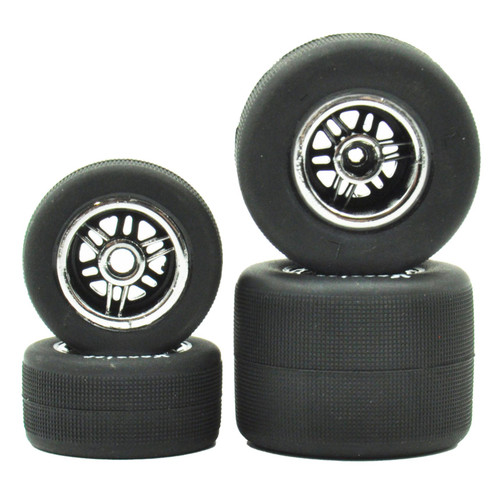 FR/RR Tires & Chrome Wheels, 1/18 Asphalt Sprint Car (4) – image 2