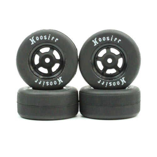 FR/RR Soft Tires & Black Wheels, 1/24 Asphalt Late Model (4)