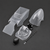 1RC Racing 1/7 Sprint Car Hood, Tail Tank, and driver figure.