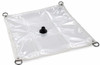 05 x 05 13 oz Vinyl Drain Tarp Translucent Fire Retardant