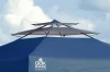 11 x 17 x 10 ft Summit X Blue Pop-Up Canopy Tent With Awning