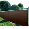 8' X 50' Heavy Duty Brown Fence Screen Mesh Tarp(Finished Size 7' 8" x 50')