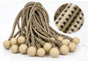 9" Premium Tan Ball Bungees 100 pc. Bag