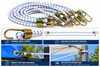 36" Heavy Duty Bungee Tie Downs White