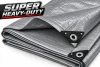 Silver Super Heavy-Duty Poly Tarp